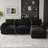  Knopp Velvet & Plush Wide Corduroy Single Chair Seat Of Modular Sofa-1920116484