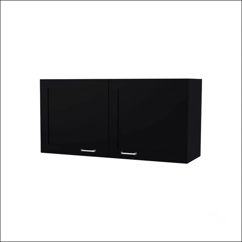 Armoire murale noire, Noir