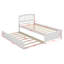 Lit simple avec lit gigogne en bois-330577361