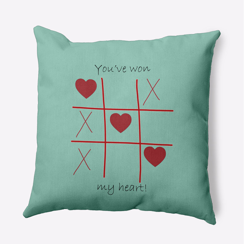 Reversible Throw Pillow, 16"H x 16"W, Square