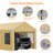 10 Ft. W X 20 Ft. D Heavy Duty Carport Portable Garbage-112095572
