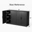 Buffet 62 po avec tablettes réglables Mancilla-664802221
