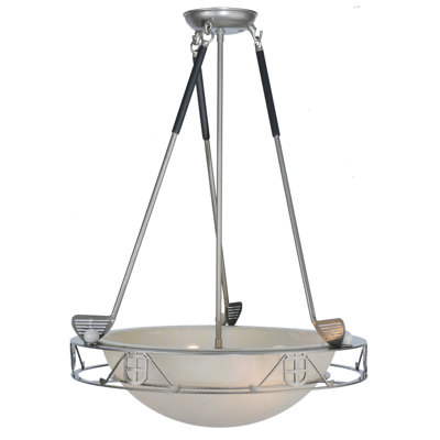 Luminaire suspendu bol 4 lumières unique
