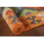 Tapis géométrique en laine à motif oriental kilim 3 x 4