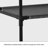 30 Pair Black Metal/Fabric Shoe Rack