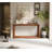 60" Rectangular Solid Wood Veneer Console Table-1448312188