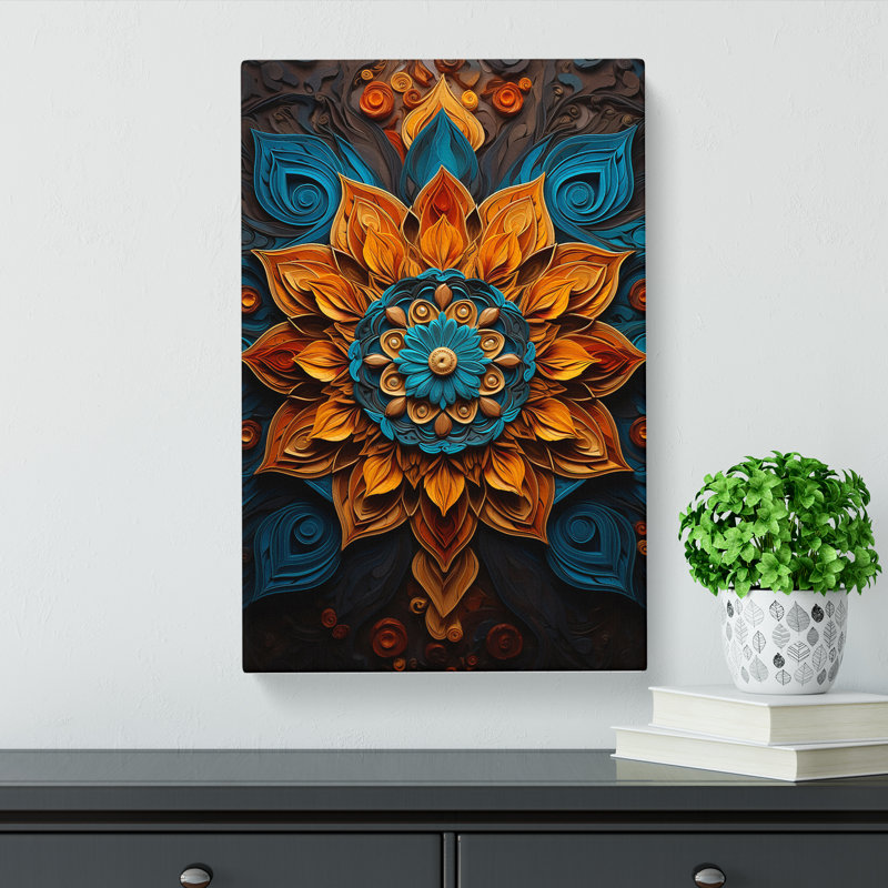 Mandala Neo-Plasticism - Print, 60cm H x 40cm W x 3cm D