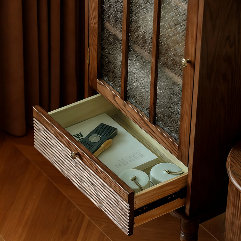 Nut-brown Solid wood Display Cases