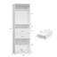 79" Closet Storage System, Wardrobe With Storage Compartments, Drawers And Hanging Zone-1882632866