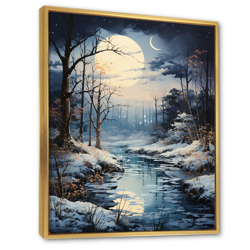 Blue Blue Mercury Plutos Presence - Mercury, reproduction d'art sur toile, H 32 po x l 16 po x P 1 po, Cadre flottant doré