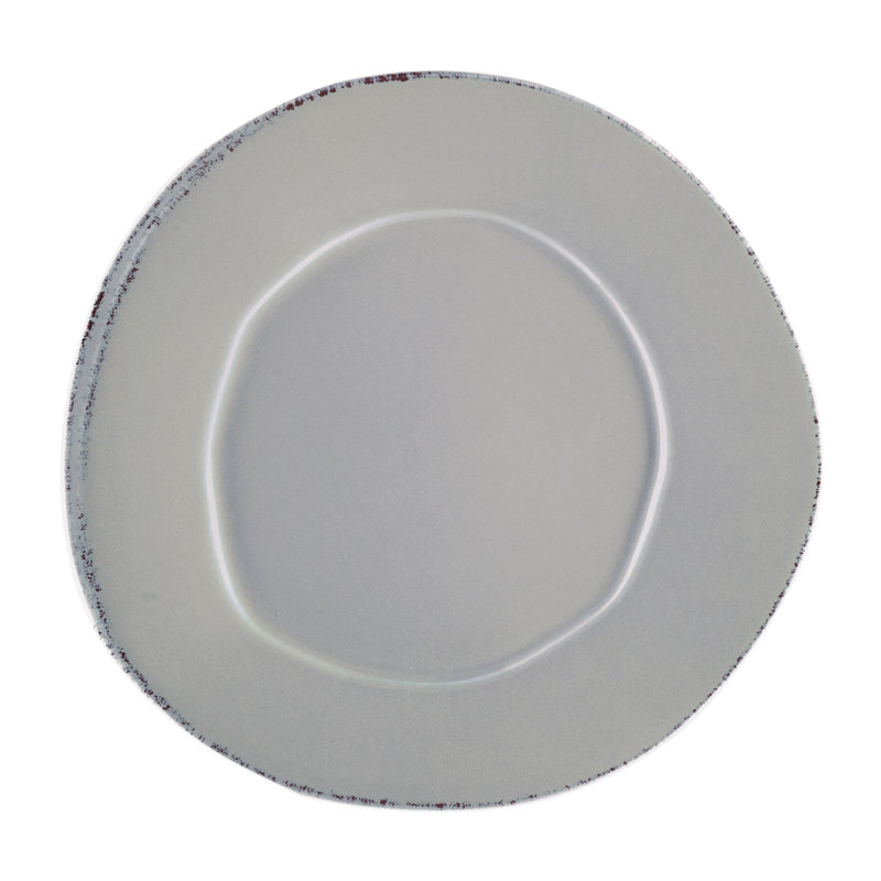 Lastra Handmade Stoneware Dinner Plate, Gray