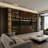 141.73" Italian-Style Luxury Sideboard And Wine Cabinet Combination With LED Lighting And Movable Power Rail