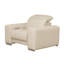 Fauteuil inclinable standard en cuir fleur gris 49 po Grischy-61069277