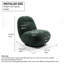 Swivel Accent Chair, Single Armless Chair For Living Room-1425021128