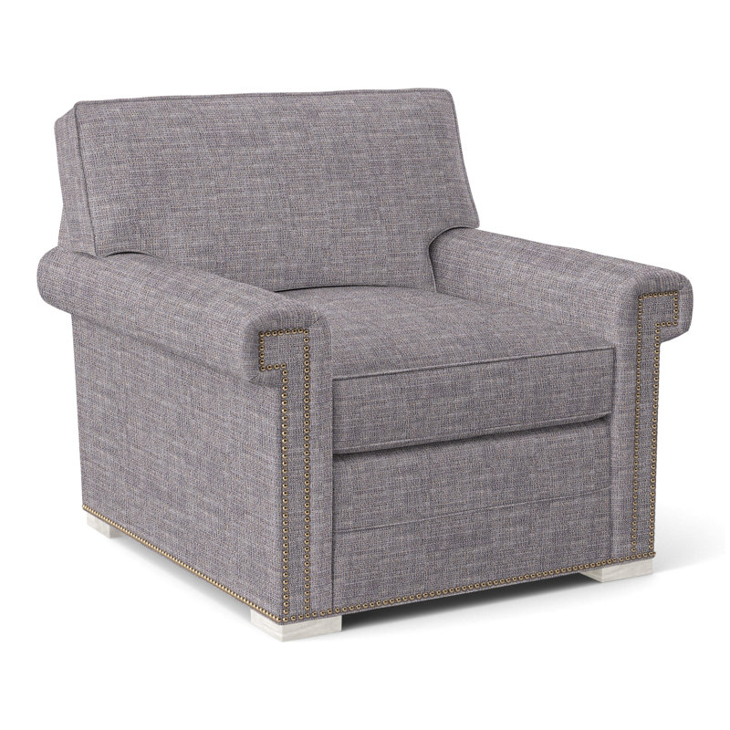 Fauteuil 36 po Davidson, Oui, Chenille nomade ardoise Crypton®, Casablanca