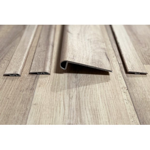 Vinyl 4.5'' W x 94'' L Stair Nose in Brown