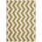 Arneshia Chevron Indoor / Outdoor Area Rug in Green/Beige-20794154