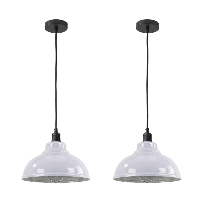 1 - Light Dome Pendant, White