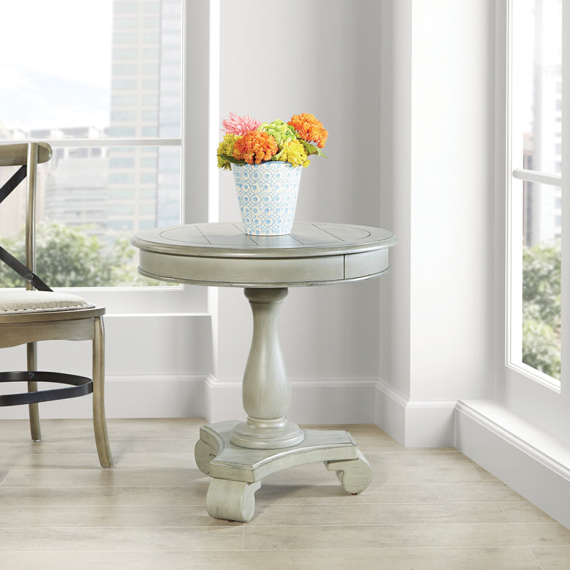 Lana End Table, Antique Gray Stone
