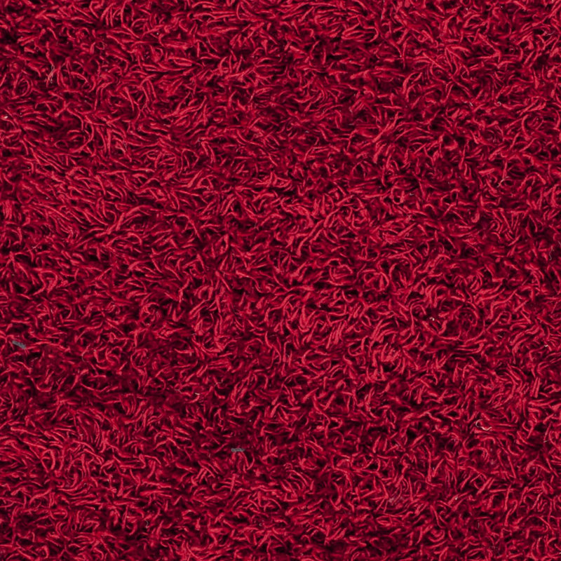Tapis rouge touffeté à la main Assar, Rectangle 6 pi x 9 pi