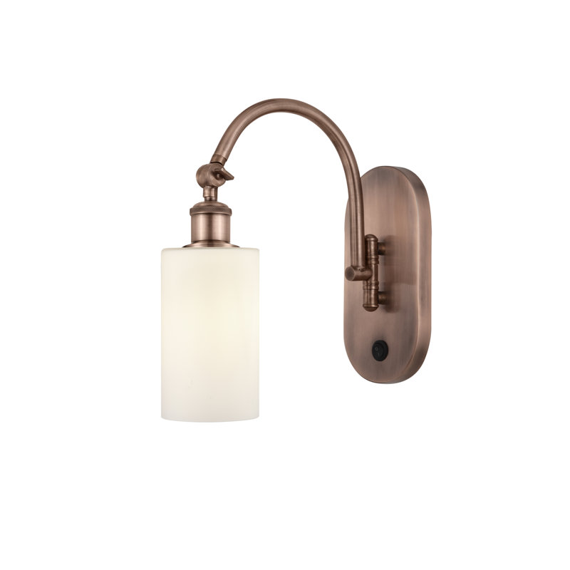 Bras pivotant en acier Ervine, Incandescent, Cuivre antique, Oui