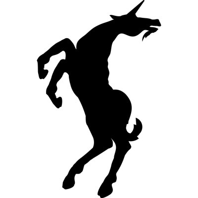 Cheval en cornes de licorne