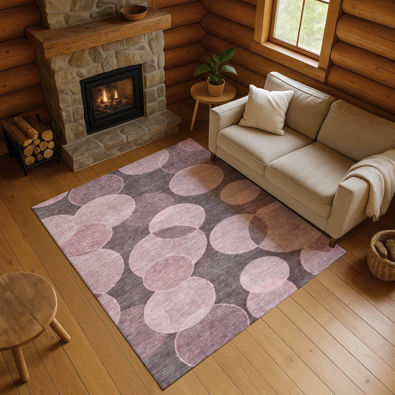 Premium Machine Washable Lubbers AMF1751 Geometric Rug, Rectangle 8' x 10'
