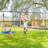 65ft Ninja Warrior Obstacle Course with Swing, Ninja Warrior Slackline