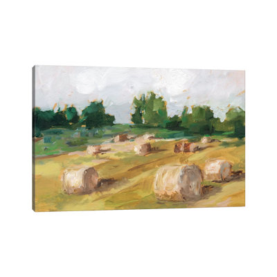 Hay Field I by Ethan Harper - Wrapped Canvas Painting