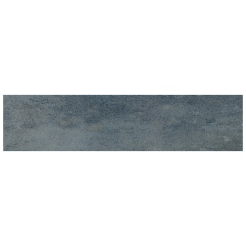 Capri 3" x 10" Porcelain Stone Look Subway Wall Floor Use Tile, Blue/Gray