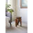 Carved Paulownia Wood Accent Table
