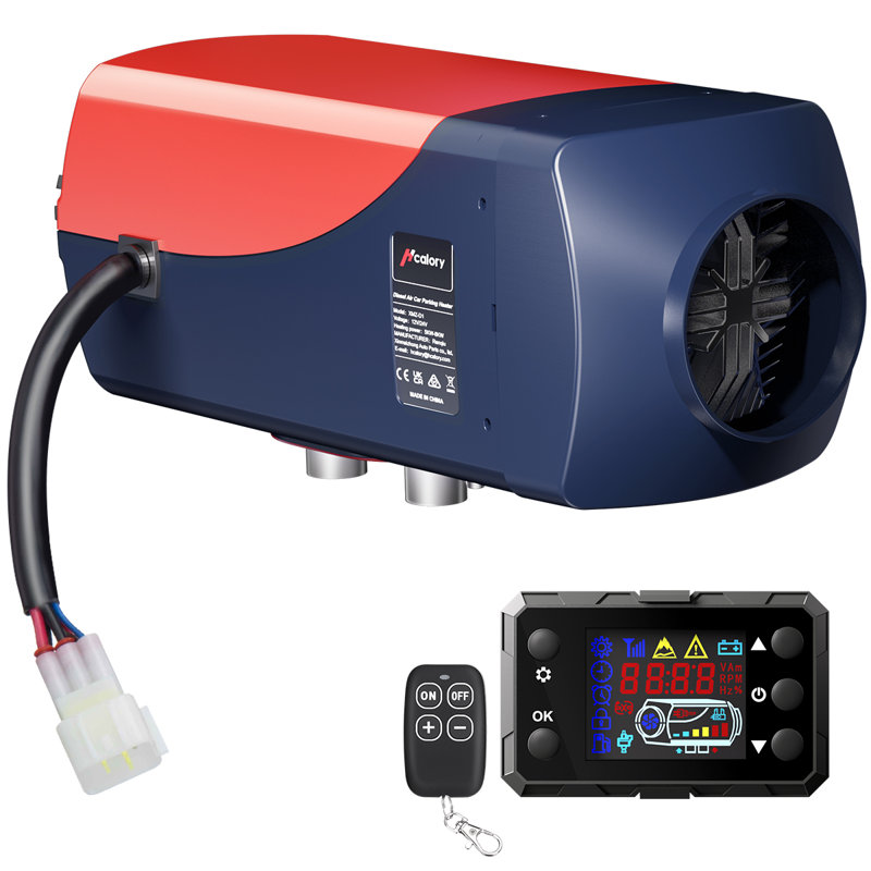 Chaufferette 5KW au gasoil, chauffe-air au gasoil 12V avec télécommande et écran LCD, réservoir de carburant 10L pour voiture, camion, garage, bateau, véhicule récréatif, remorque