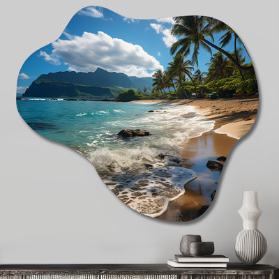 Moua - Asymmetrical Maui Metal Wall Art, Cloud Metal Wall Sculpture Print