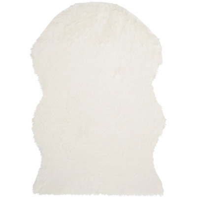 Baer Faux Sheepskin Hand Woven Area Rug
