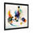 Impression noire sur toile encadrée sélectionné