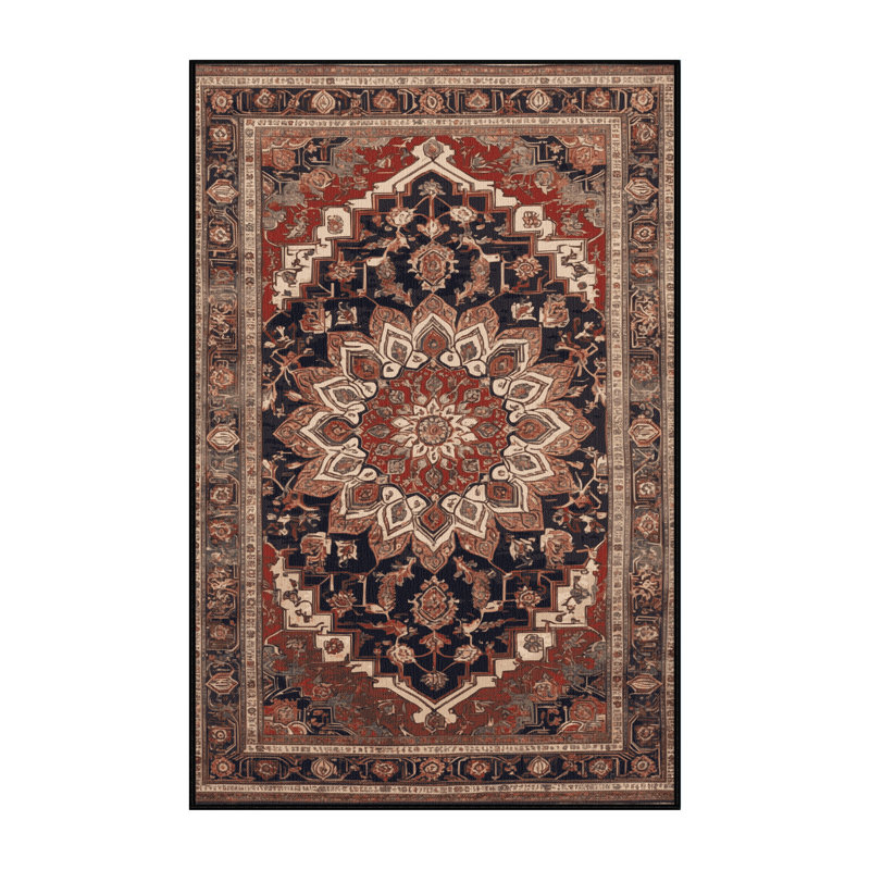 Tapis brun lavable à la machine, Rectangle 8 pi x 12 pi