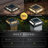Muskoka Black Solar Powered Integrated LED Fence Post Cap 4 in. x 4 in. with Base Adapter Included