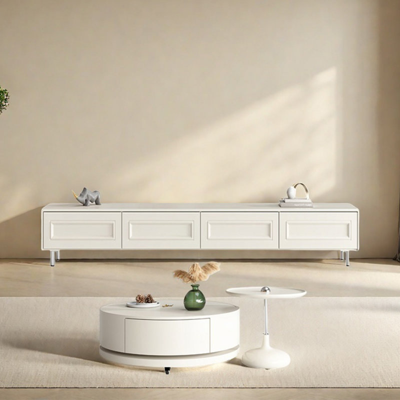 TV Stand & 360° Rotating Coffee Table Set