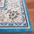 Tapis oriental turquoise / beige-79800551