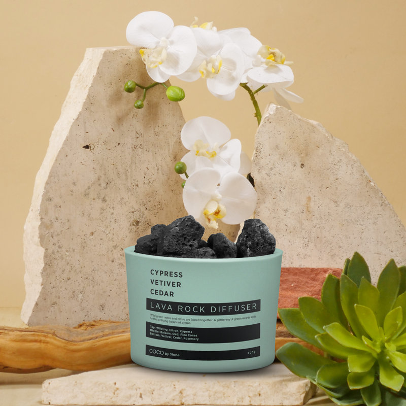 Lava Rock Diffuser - Cypress | Vetiver | Cedar