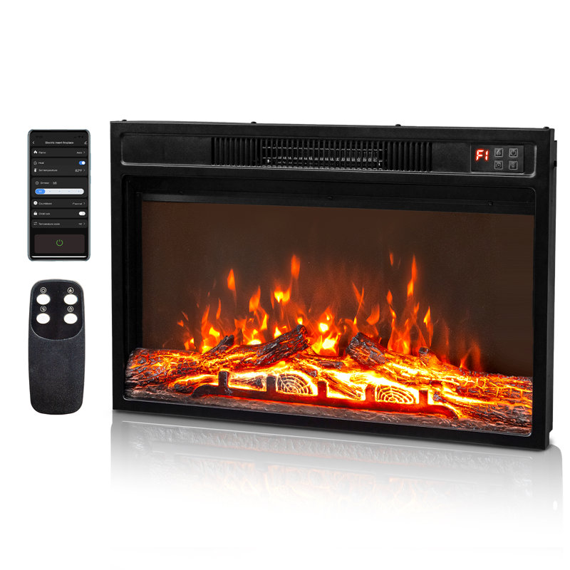26 In. Electric Fireplace Insert With Wifi Function