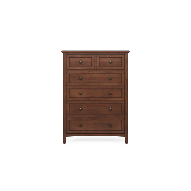Commode 5 tiroirs Renee, Moka foncé moka