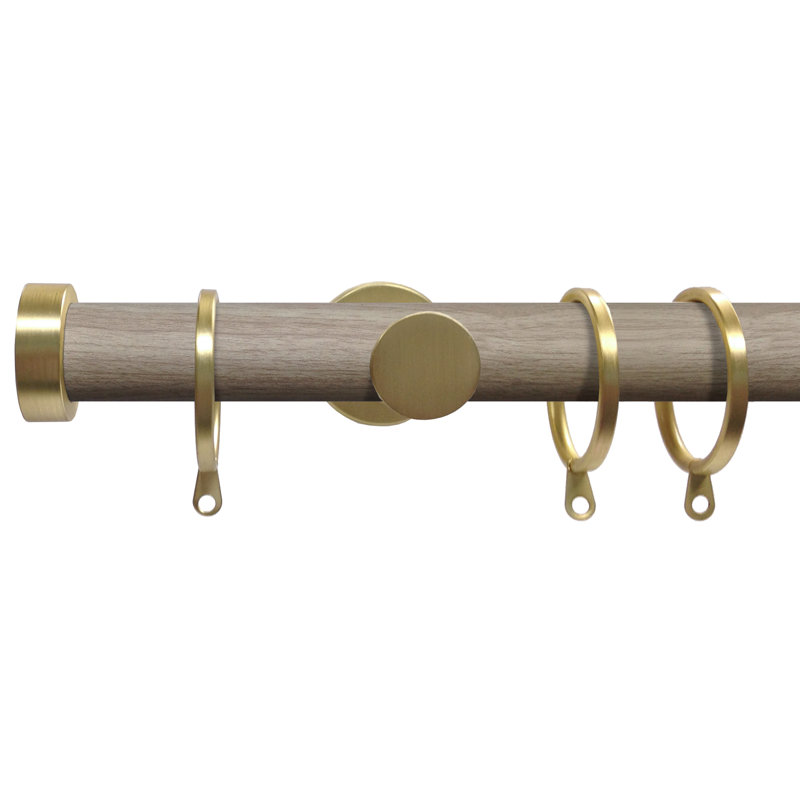 Myrsini 2.8cm Single Pole, 2.80H x 150W x 2.80D cm, Satin Steel