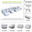 9-Piece Modular Outdoor Bean Bag Patio Furniture Set with Soft Padded Coffee Table & Ottoman-193745541
