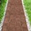 Carreau de terrasse carré en bois d'acacia emboîtable de 12 pouces avec base en PP résistant aux chocs pour une installation durable et sans outils sur les planchers extérieurs et intérieurs.-128561746