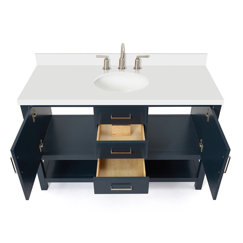 Bayhill 55'' W Single Vanity, Midnight Blue