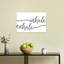 Inhale X Exhale Peaceful Serene Tranquil Wall Art Print 1 Piece Wrapped Canvas Wall Art-1610143987