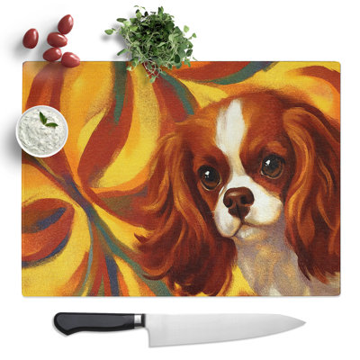 Cavalier King Charles Spaniel Vol.1  Glass Chopping Board
