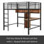 Lit mezzanine double pour enfants Donelle