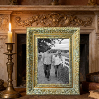 Cadre photo 11 pièces x 11 po or antique 11 po pour décoration de salon